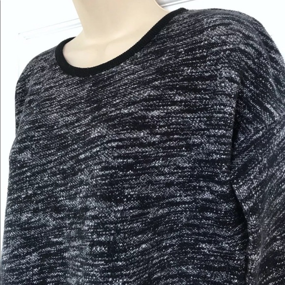 Madewell Black Shadetree Marled Pullover Sweater - Picture 3 of 8